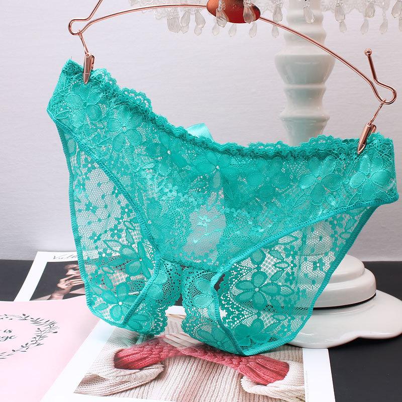 Îmbrăcăminte de modă pentru femei Lenjerie Crotch Deschis Tentație Perspectivă Lenjerie de corp sexy Dantela Slip cu gol