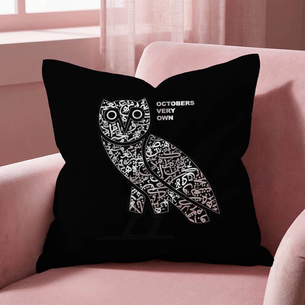 Luxury Drake O-O-OvO O-OWLS Cushion Cover Multi-Scene Pillow Cover for Home & Car - Reversible, Soft & Durable for Daily Use