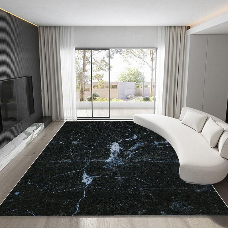 Luxury Marble Carpets for Living Room Gold Home Decor Washable Floor Mat Tapis