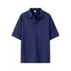 Mens Loose Fit Casual Short Sleeve Turn Down Collar Polo Shirt