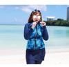 Women's Plus Size Long Sleeve Slimming Jellyfish Wetsuit - Conservative Sun Protection Swimwear