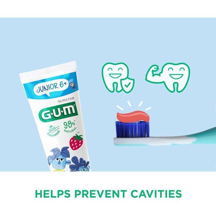 Toothpaste - Gum - Junior - 50ml - Fluoridated - Paraben-free
