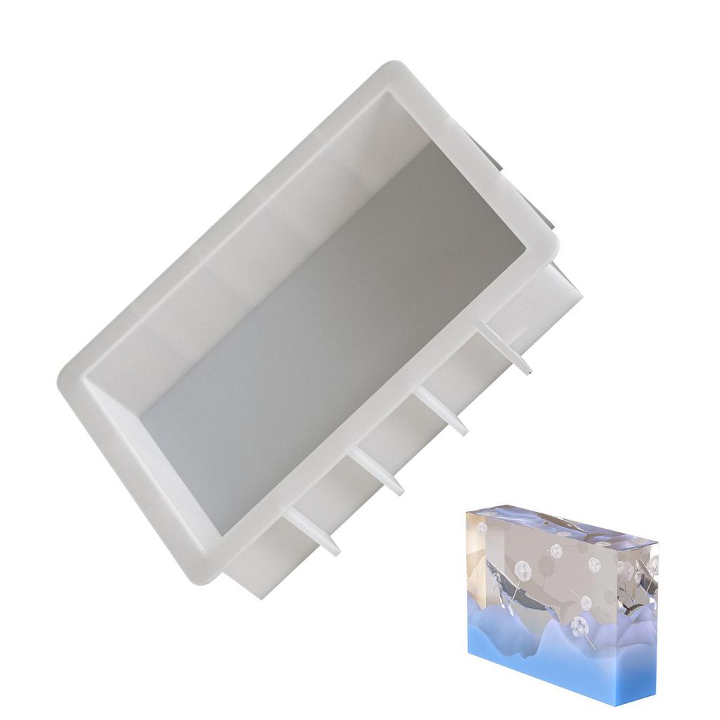 Handcraft Silicone Rectangular Mold for Resin Crafting Large Size Silicone Moulds for Making 3D Decors and Present