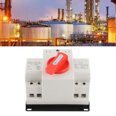 AC230V 125A Mini Çift Güç Otomatik Transfer Anahtarı ATS 2P Jeneratör Transfer Değişim Anahtarı