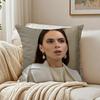 HHayley Atwell Cushion Cover Linen Pillowcase Soft  for Sofa Bed Home Room Decor