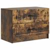 Nightstand Smoked Oak 62 X 34.5 X 44.5 Cm Engineered Wood