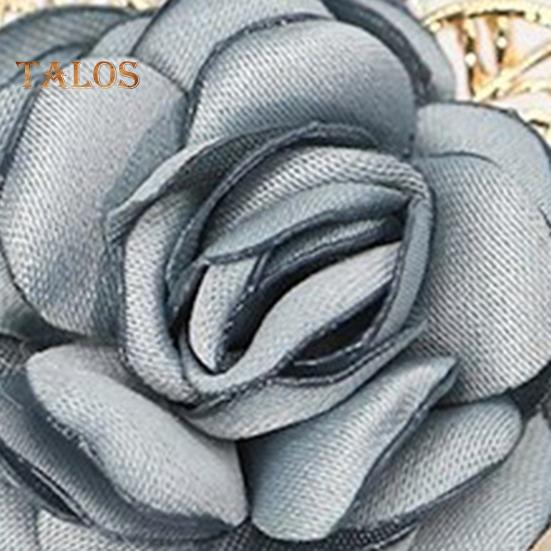 Women Brooch 3D Rose Leaf Faux Pearl Rhinestone Lapel Collar Pin Bag Scarf Hat Decoration Brooch Prom Party Jewelry