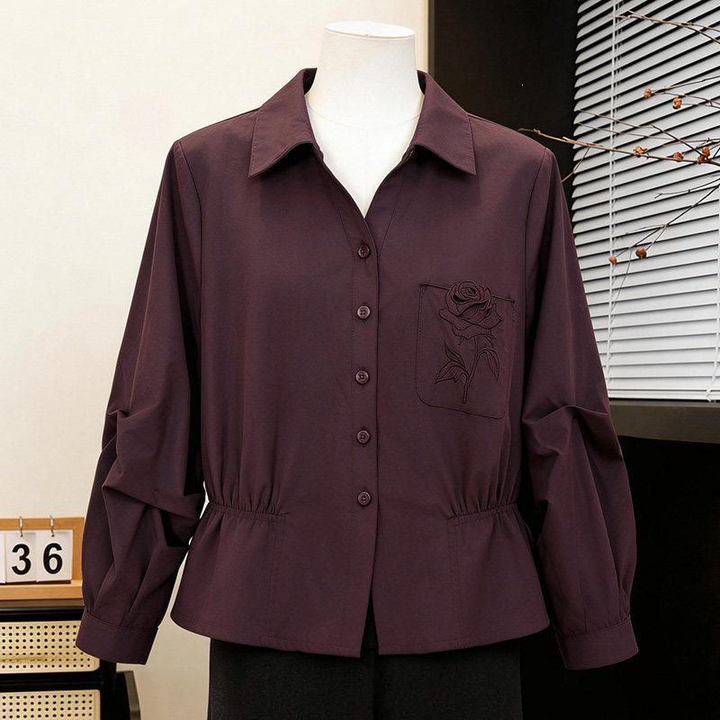 

2026 New Style Spring Shirt for Young, Middle-Aged, and Elderly Women L (Recommended for up to 105 lbs)
