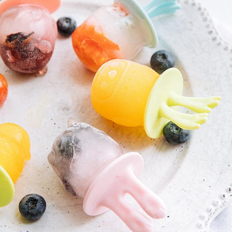 Ice Cream Silicone molds ice cube maker Popsicle Molds with Lid DIY Ice Mold candy bar Ice Pop Maker Mould Kitchen Accessories