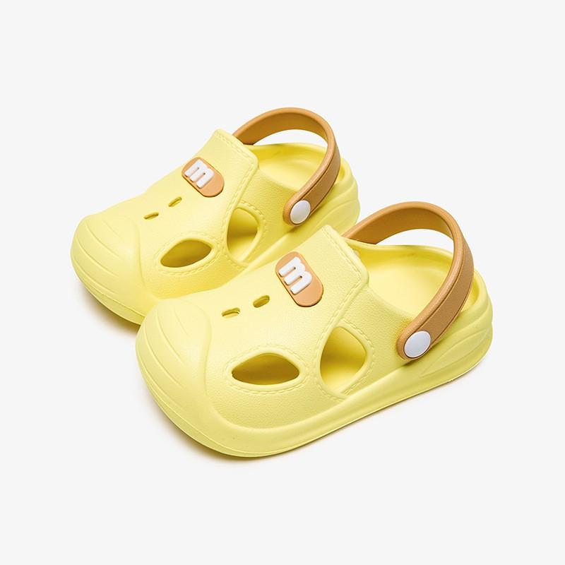 Kids Pool Shoes Slip-On Sandals Beach Garden Home Use Soft Sole Toddler Footwear In Yellow Pink Gray