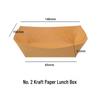Pabei Disposable Kraft Paper Boat Food Tray