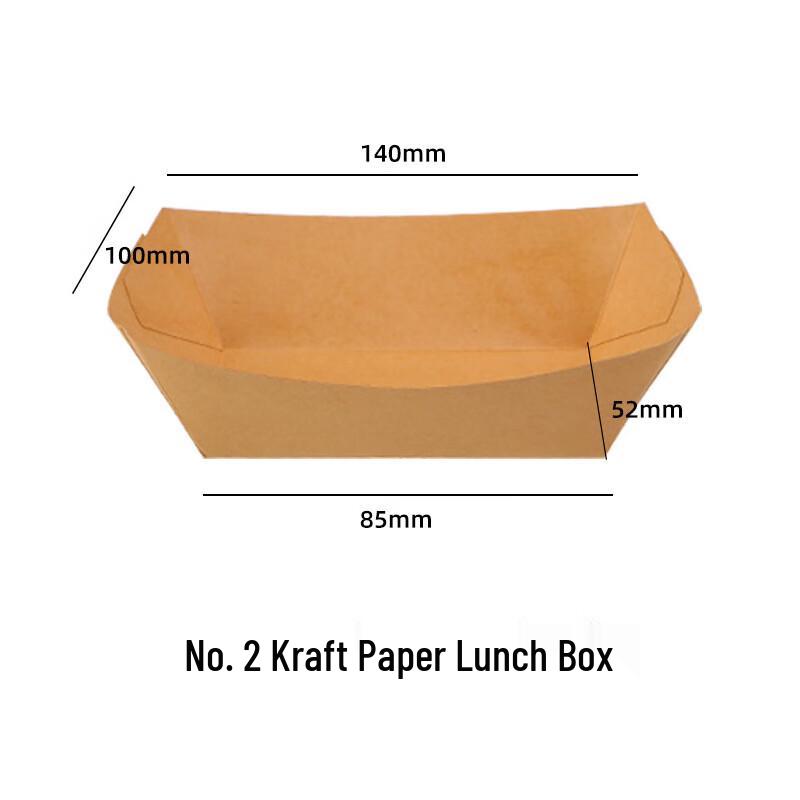 Pabei Disposable Kraft Paper Boat Food Tray