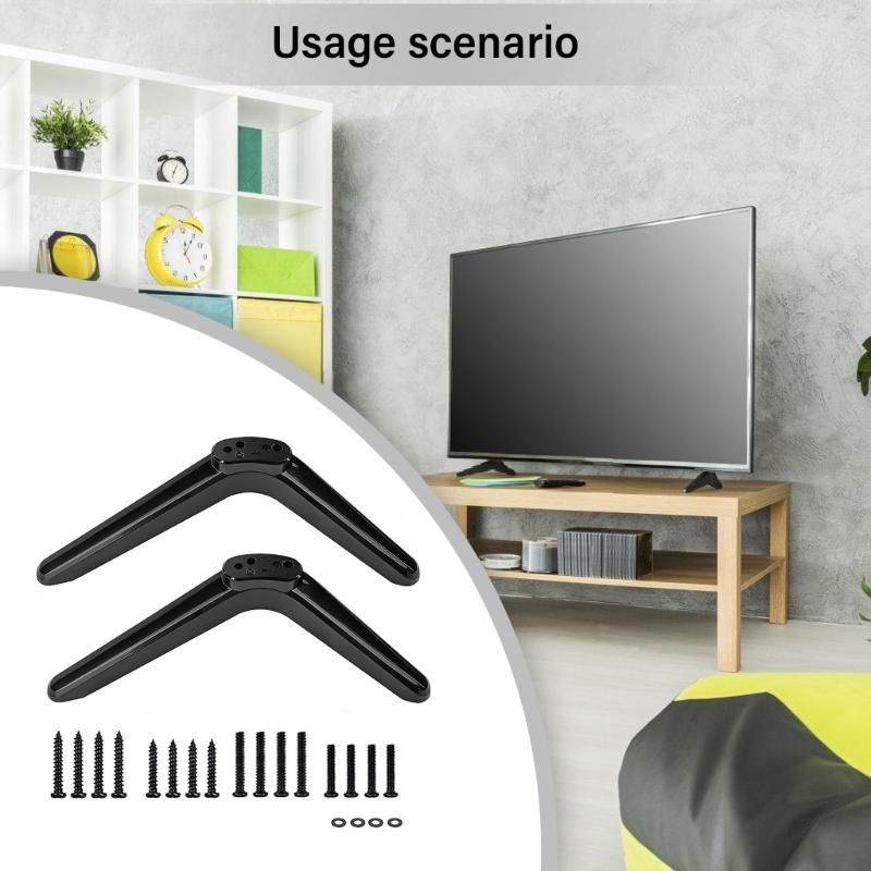 Television Stand with Secure Support TV Holder For Multiple TV Models Easy Setups AdjustableTV Holder