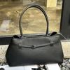 First Layer Cowhide Premium Belt Tote Bag Niche Design Leather Handbag Versatile Commuter Shoulder Armpit Bag