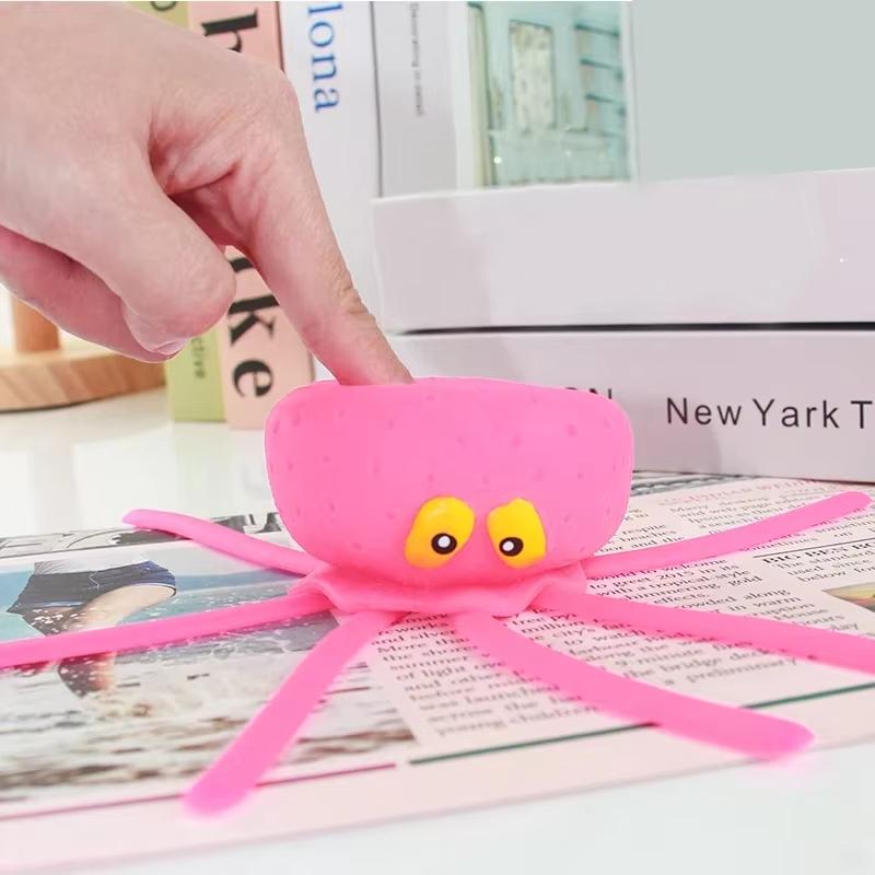 Water Play Octopus Bathing Toy For Kids Creative Absorbent Toy That Sprays Water Stress Relief Fun Children'S Bath Time