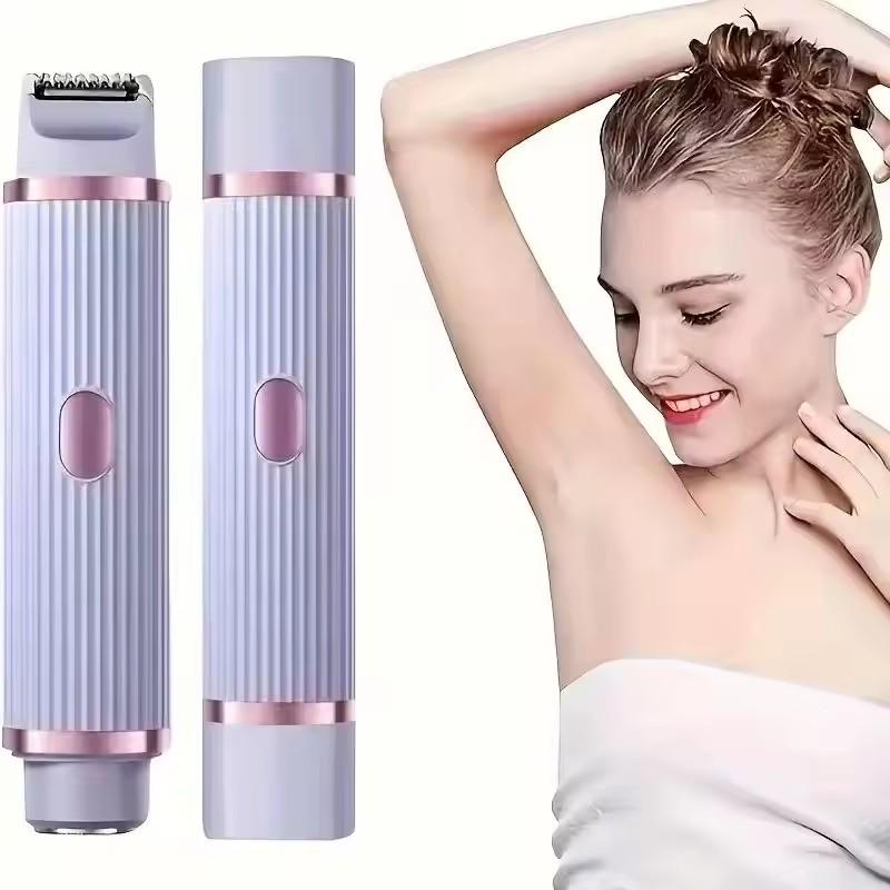 Electric Shaver for Women Double Head Hair Removal Rechargeable Hair Shaving Epilator Sensitive Area Bikini Hair Trimmer