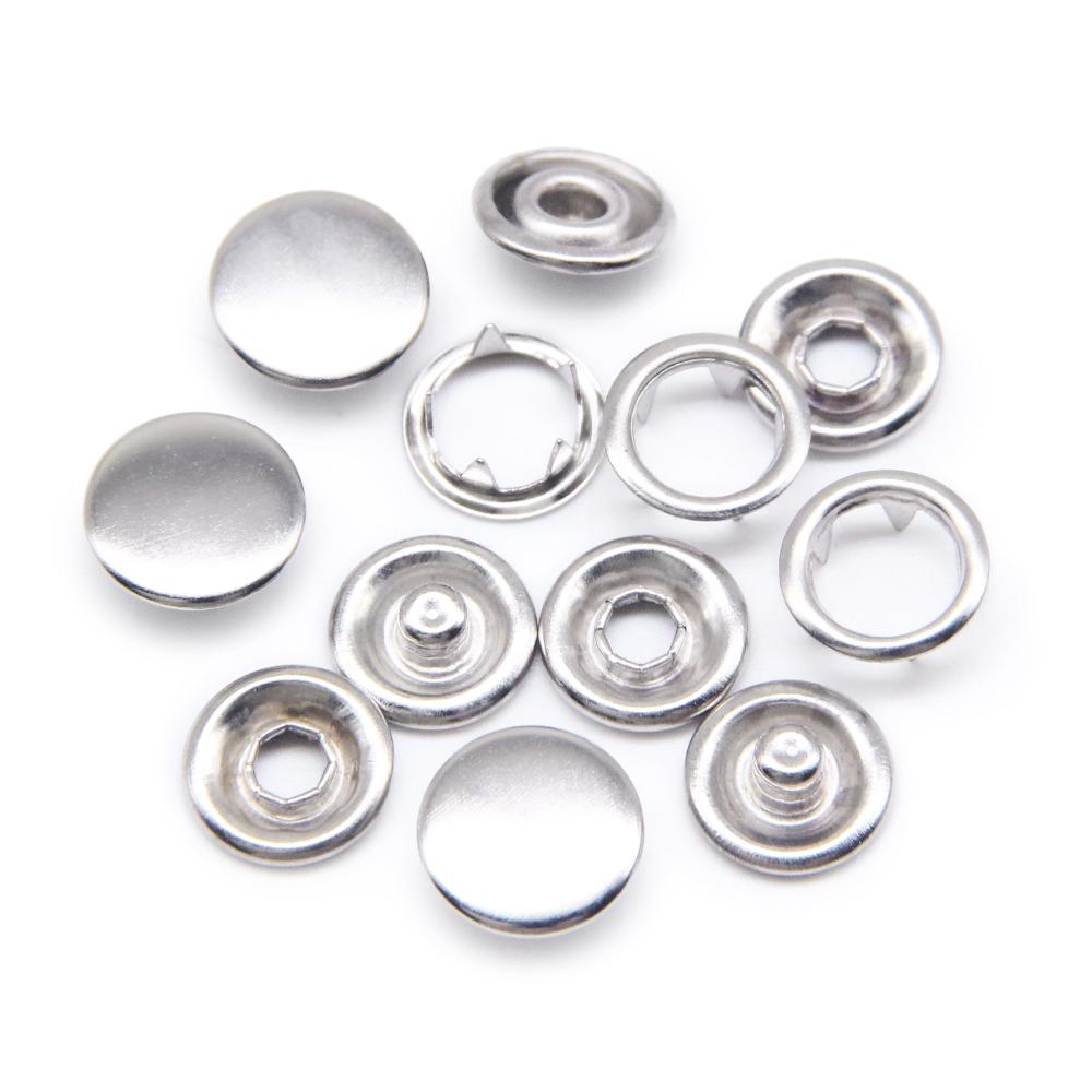 

10 мм металлический зубец кнопка кнопка кнопка гвоздики застежка полое зубчатое кольцо для одежды швейные сумки обувь 20 sets