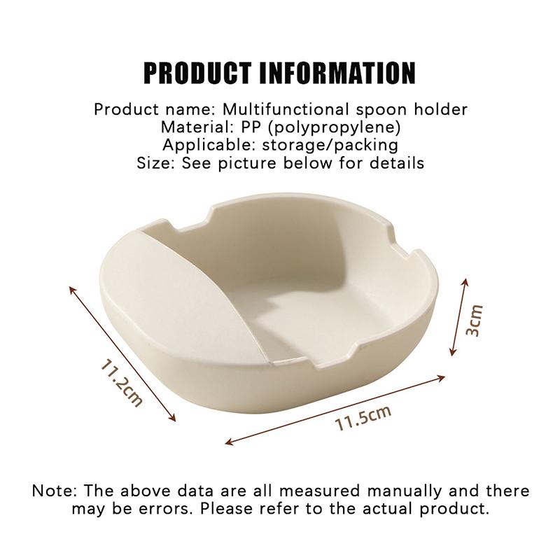 Spatula Holder Non Slip Heat Resistant Spoon Rest Ladle Rack Stable Snack Plate Cooking Utensil Storage Organizer Kit Sets