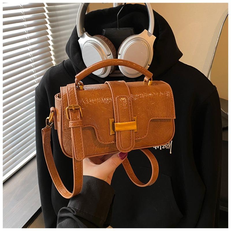 Retro Portable Small Square Bag Women's New Versatile Commuter Bag High-end Shoulder Messenger Bag