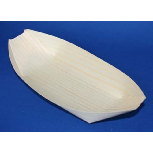 HRS Wooden Boat Plates, 9 inches (Pack of 50)