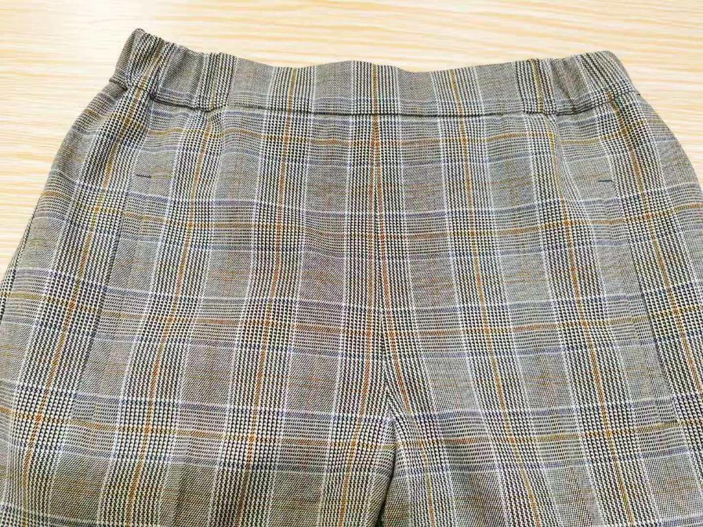 Classic British Style Plaid Straight-Leg Pants