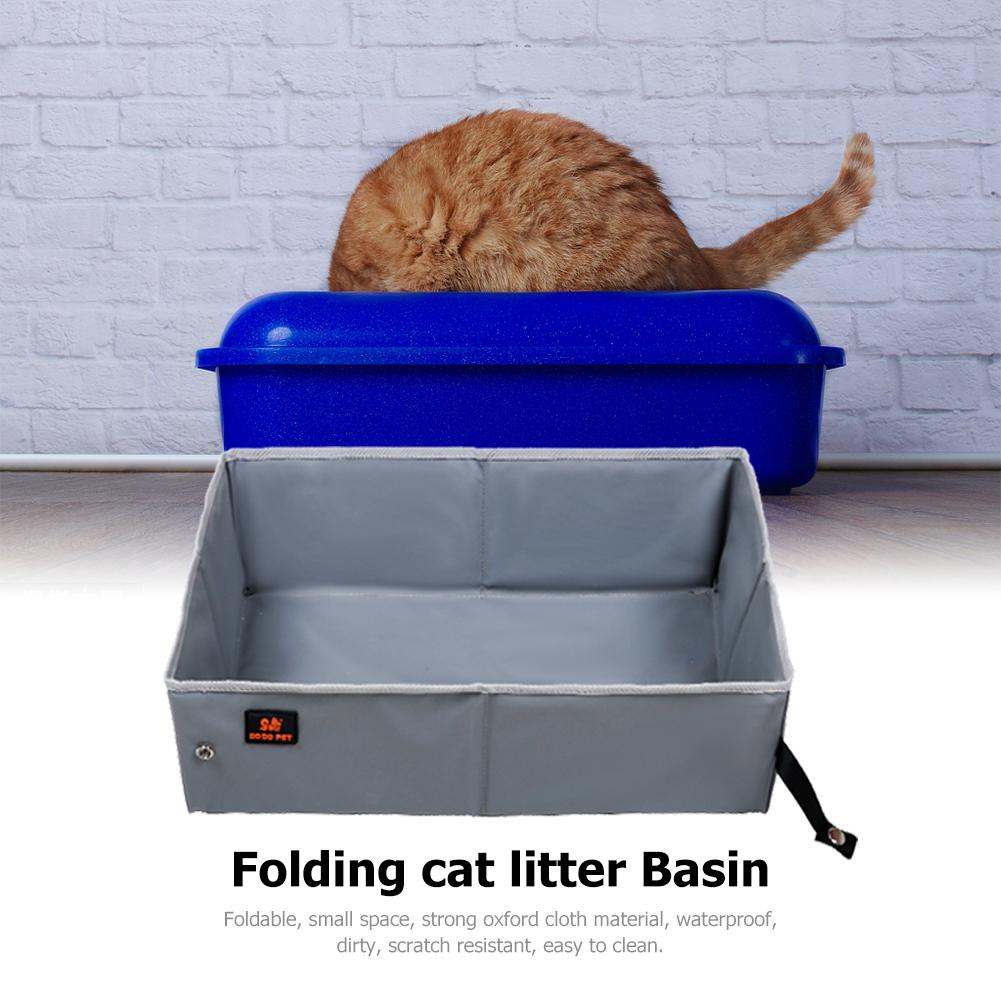 Buy Waterproof Outdoor Foldable Cat Litter Box Dog Toilet Tray Folding