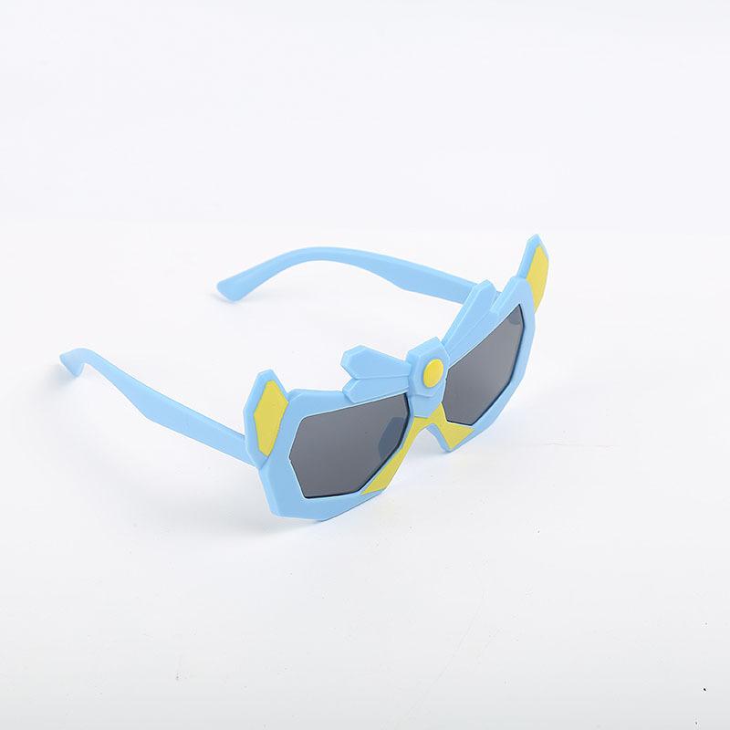 New Polarized For Boys And Girls, Cartoon , UV Resistant Sunglasses, Children s Sunglasses синий