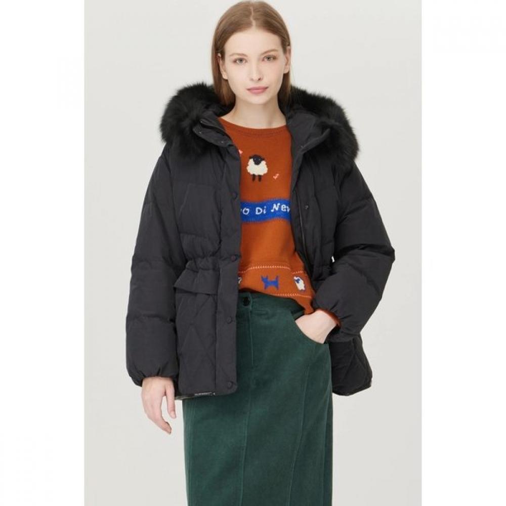

Benetton Cotton Quilted Fox Fur Goose Down Bapd62561 KA (khaki)/44