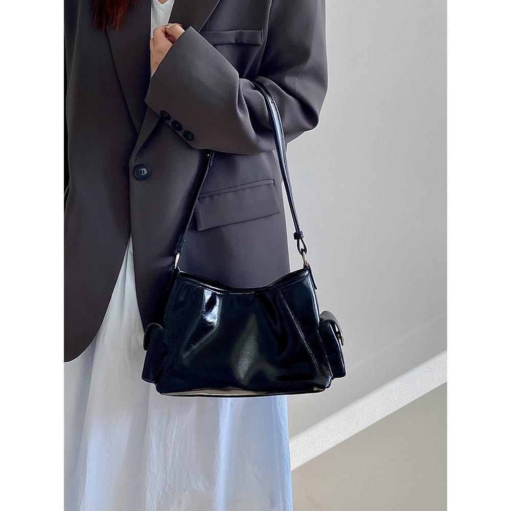IELGY Autumn Winter Large-Capacity Underarm Bag Fashion Commuter Messenger Shoulder Bag