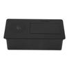 Black Embedded Desktop Socket with Wireless Charger Wiring Free 2 Pin Socket Outlet AC250V