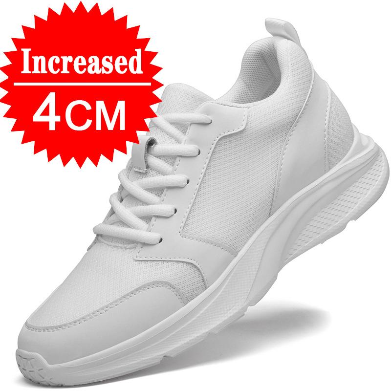 Fashion Men Elevator Shoes Height Increase Sneakers Shoes for Men 10cm Sports Casual Shoes Invisible Inner Heightening Shoes for Men 8cm