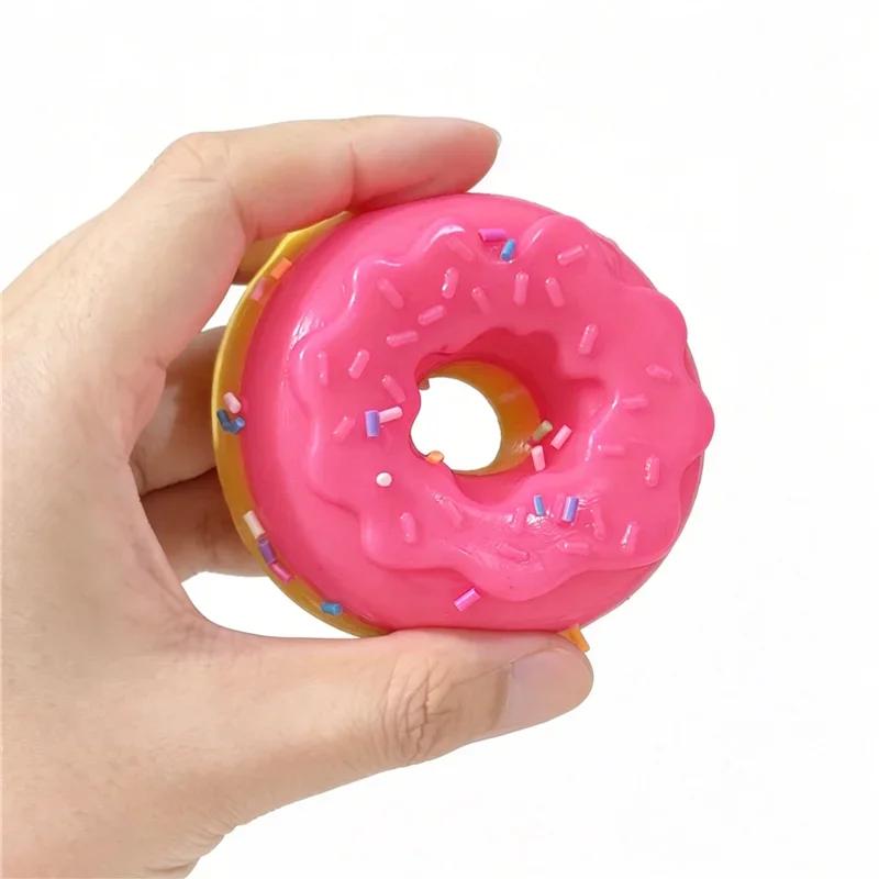 Neehoh Dohnut Non Edible Squish Squeeze Sensory Toy Frosting Swapple Donut Stretch Anti Anxiety Stress Relief Fidget TPR Toy