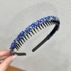 Diamond Non-Slip Headband for Women - 2024 Style for Taming Bangs and Short Hair.