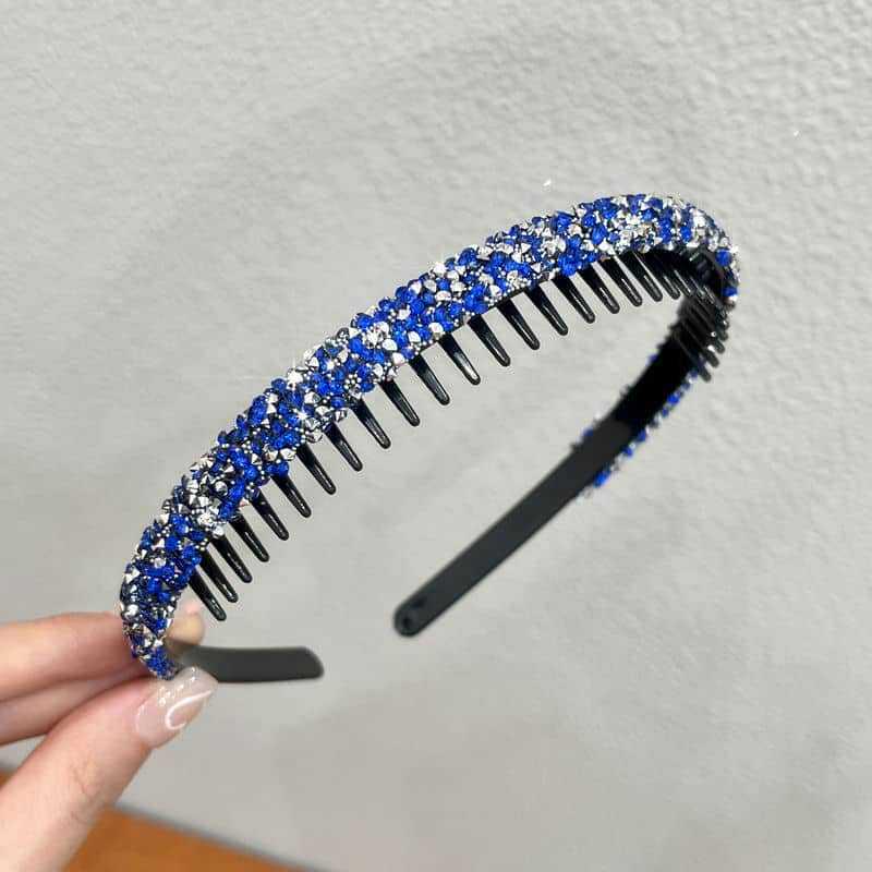 Diamond Non-Slip Headband for Women - 2024 Style for Taming Bangs and Short Hair.