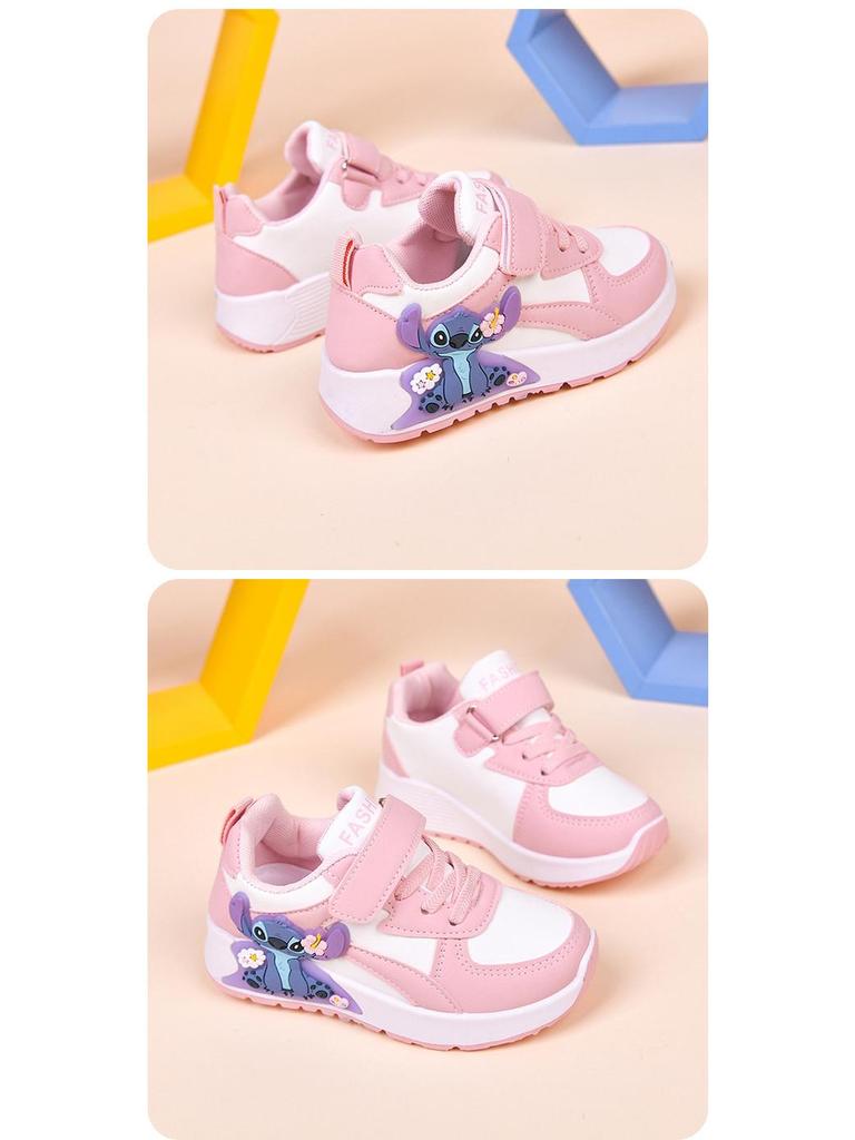 Children's Breathable Cartoon Canvas Shoes - White, Wear-Resistant, Low-Top, Flat, Casual for Little Boys and Girls