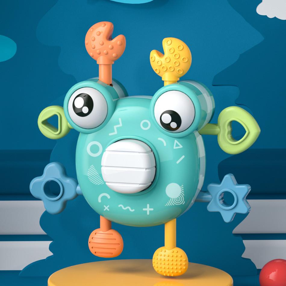 

Новая забавная игра для упражнений пальцев малыша Погремушки для новорожденных Мобили Подвесной колокольчик Игрушки для раннего развития 0-24 месяца Для детских подарков зелёный