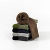5 Pairs of Men's Winter Fleece and Thickened Warm Loop Socks, Men's Mid-calf Floor Socks, and Striped Towel Socks for Winter