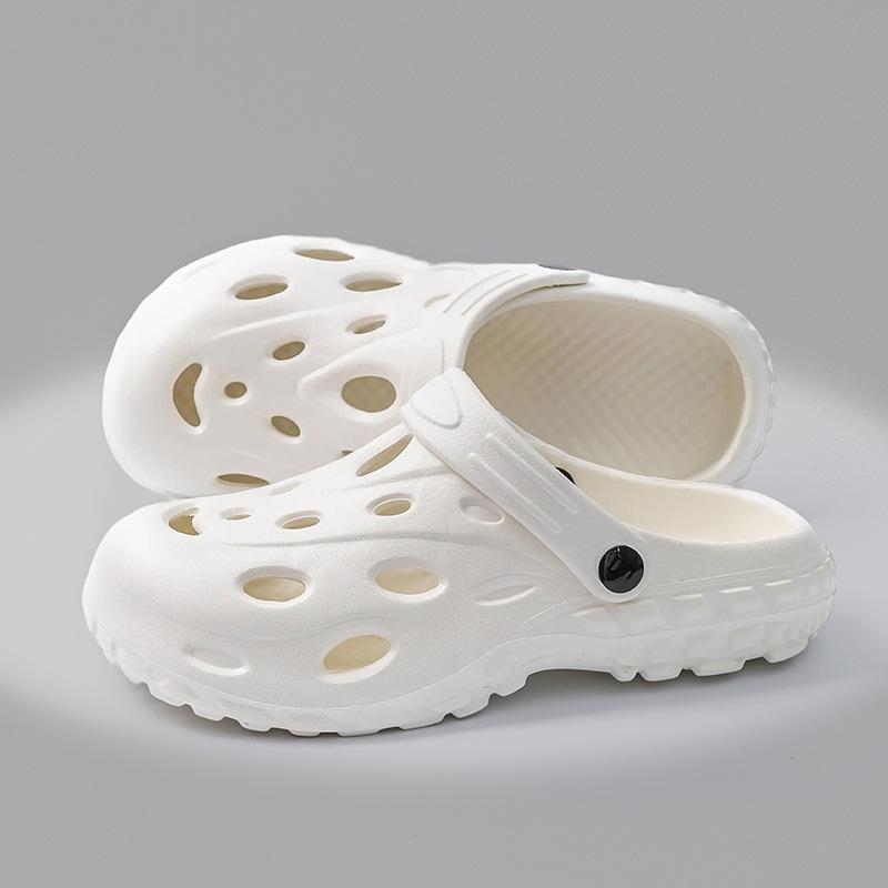 Super Soft EVA Thick Soled Perforated Shoes for Men To Wear In Summer, Anti Slip and Odor Proof, Couple Height Increasing Sandals