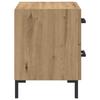 Nightstand Set of 2 Artisan Oak Finish 40 x 35 x 47.5 cm Engineered Wood