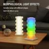 1PC Smart LED Desk Lamp USB Powered Touch Control Desk Lamp DIY Rotating RGB Ambient Light Dimmable 15W Wireless Fast Charging