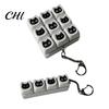 Handheld Clicker Fidget Black Cat Keyboard 4/9-Keys Anxiety Relief Finger Keychain Toy Office School Travel Decompression Button Sensory Hanging Decor