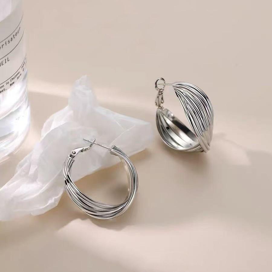 

Round Hoop Earrings - Sophisticated Vintage-style Women s Earrings - Luxury Accessory for The Refined.