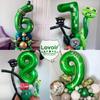 40 Inch Dark Green Number 5 Balloon Large Size Giant Jumbo Digit Mylar Foil Helium Dark Green Balloons for Birthday Party Celebration Decorations