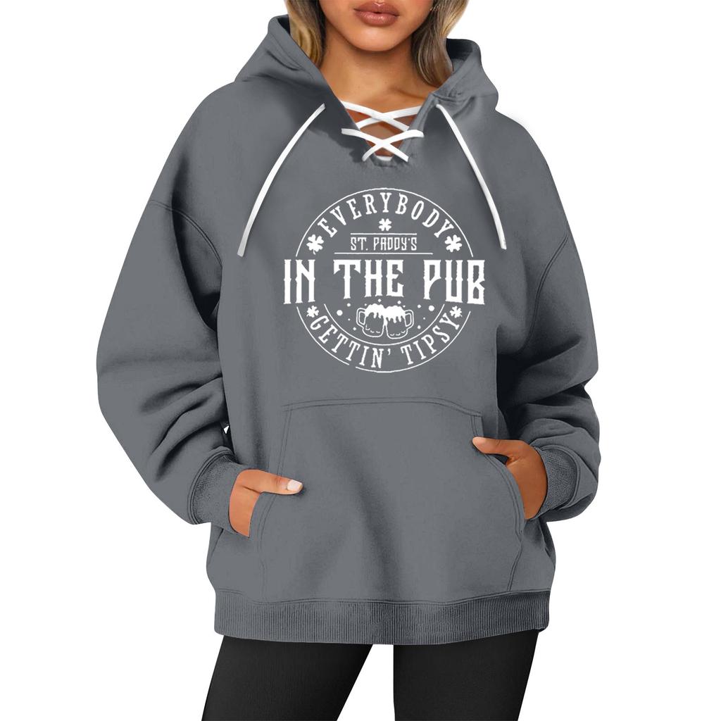 Women's Casual Fashion Print Long Sleeve Round Neck Pullover Top Blouse