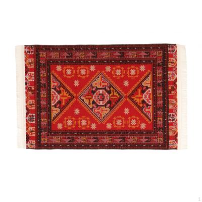 1/12 Dollhouse Carpet Doll House Door Mat,Living Room,Pretend Play Toy,Home Mini Weaving Rug
