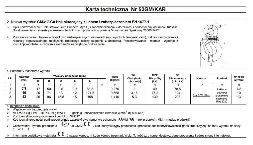Shortening Hook With Eye And Lock 13Mm G8 Wll5.3T - Hagm317 13