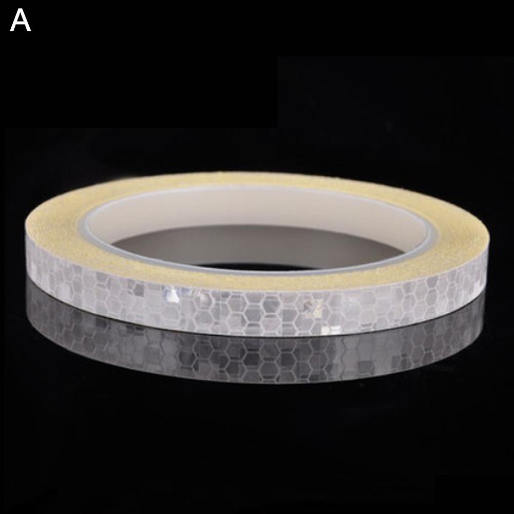 Motorcycle Wheels Reflective Stickers Night Cycling Fluorescent Reflect Strip Adhesive Tape For Mtb Bicycle Warning Safety Decor