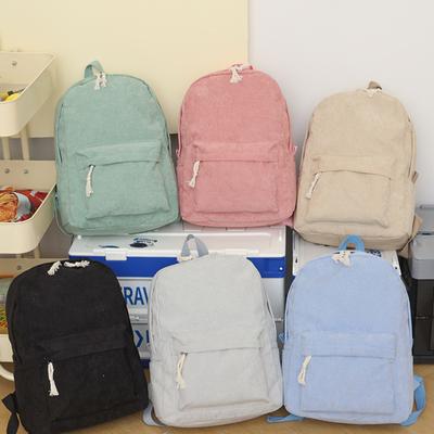 Cartoon Rucksack Frauen Gestreiften Samt Rucksack Rucksack Schule Taschen Kleinkind Rucksäcke Kawaii Rucksäcke