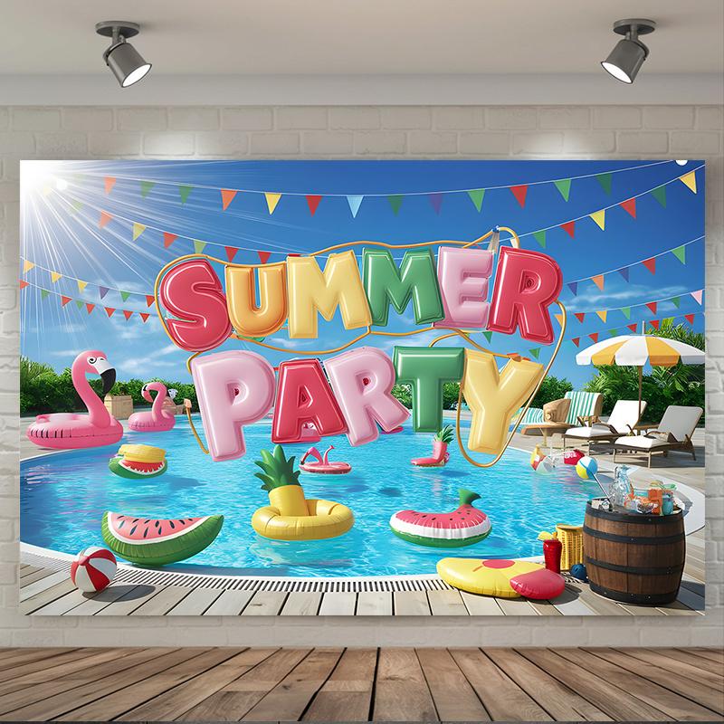 2D Floor Plan  1 Summer Party Backdrop Decoration Photography Props  Home Decor  Room Decor  Wall Decor