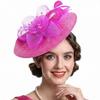 Kentucky Derby Mesh Flower & Feather Hair Accessories for Tea Party & Bridal Events